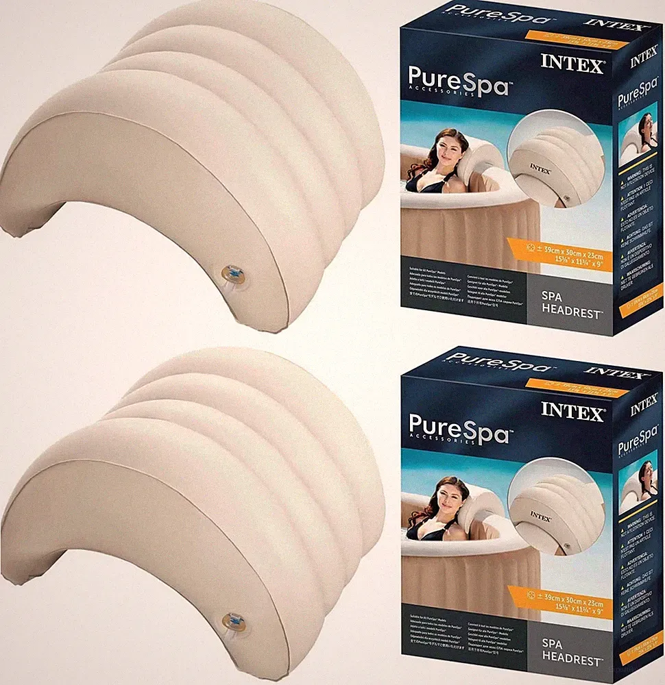 2 Stück Kopfstützen für Intex aufblasbar Whirlpools PureSPA 28501 39x30x23cm NEU