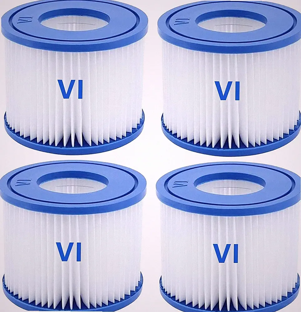 4× Aufblasbare Filterkartusche Typ VI für Whirlpools,für Bestway 58323,Lay-Z-Spa