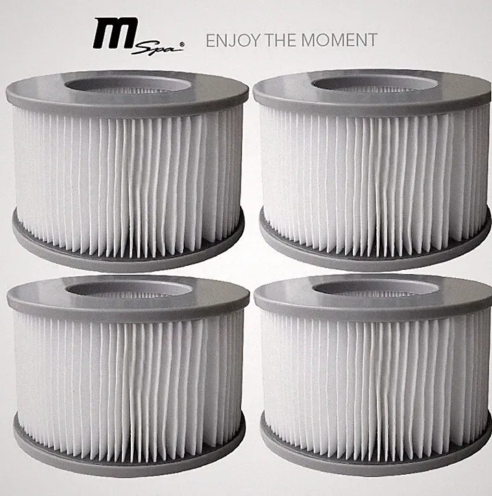 4 Stück Ersatzfilter für MSPA Original Pool Filter MSPA Filterkartuschen Adapter