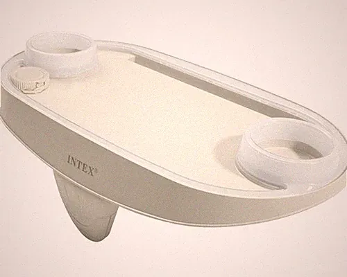 Ablagefläche Intex für aufblasbaren Whirlpool Intex Pure Spa weiß mit Getränkeha