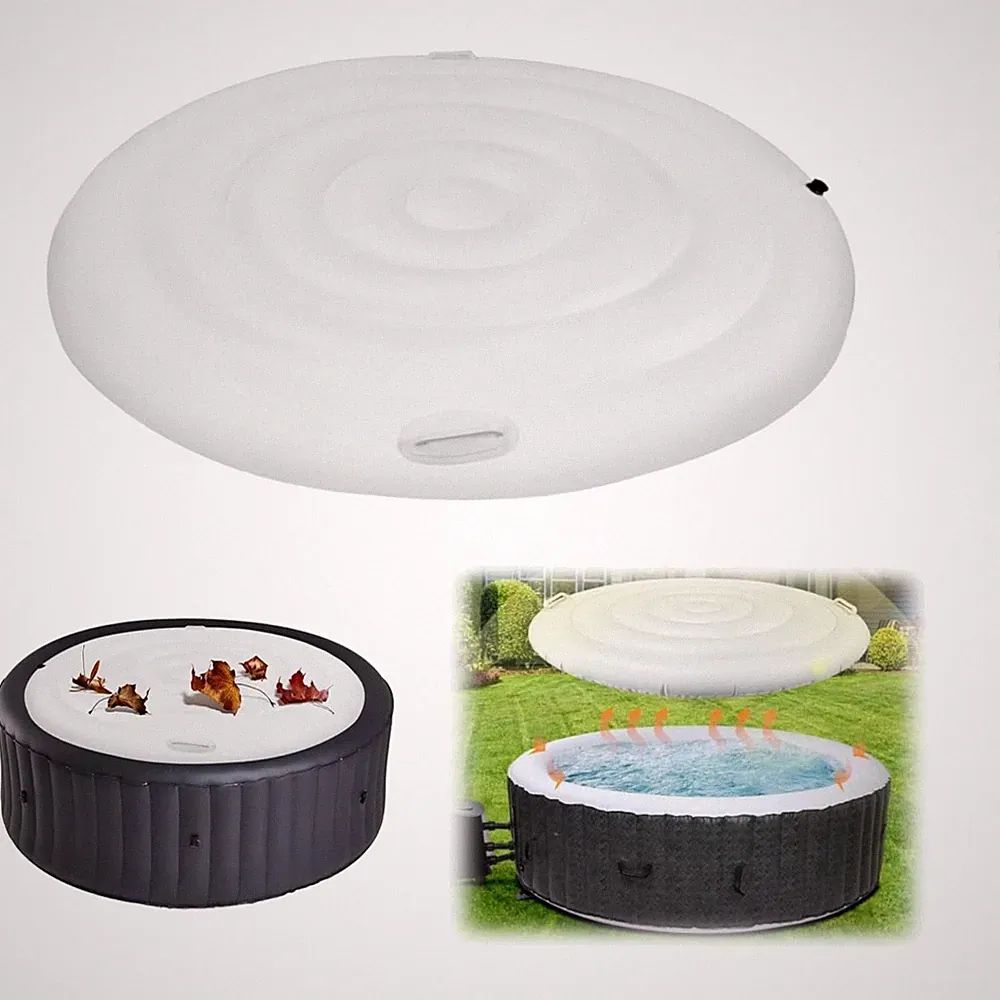Aufblasbare Abdeckung 160cm für runden Whirlpool Schutz Isolierung Winddicht...