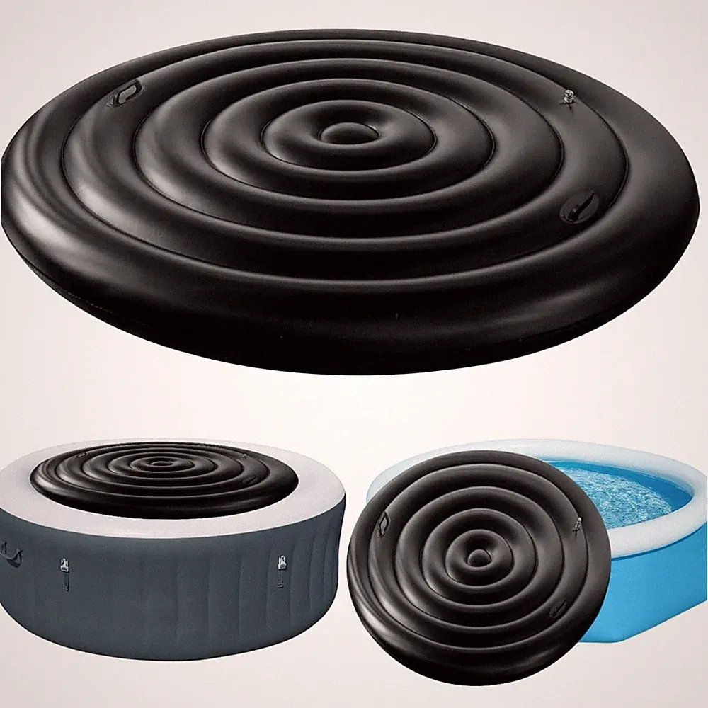 aufblasbare whirlpool abdeckung rund 165cm isolierend winddicht regendicht sc...