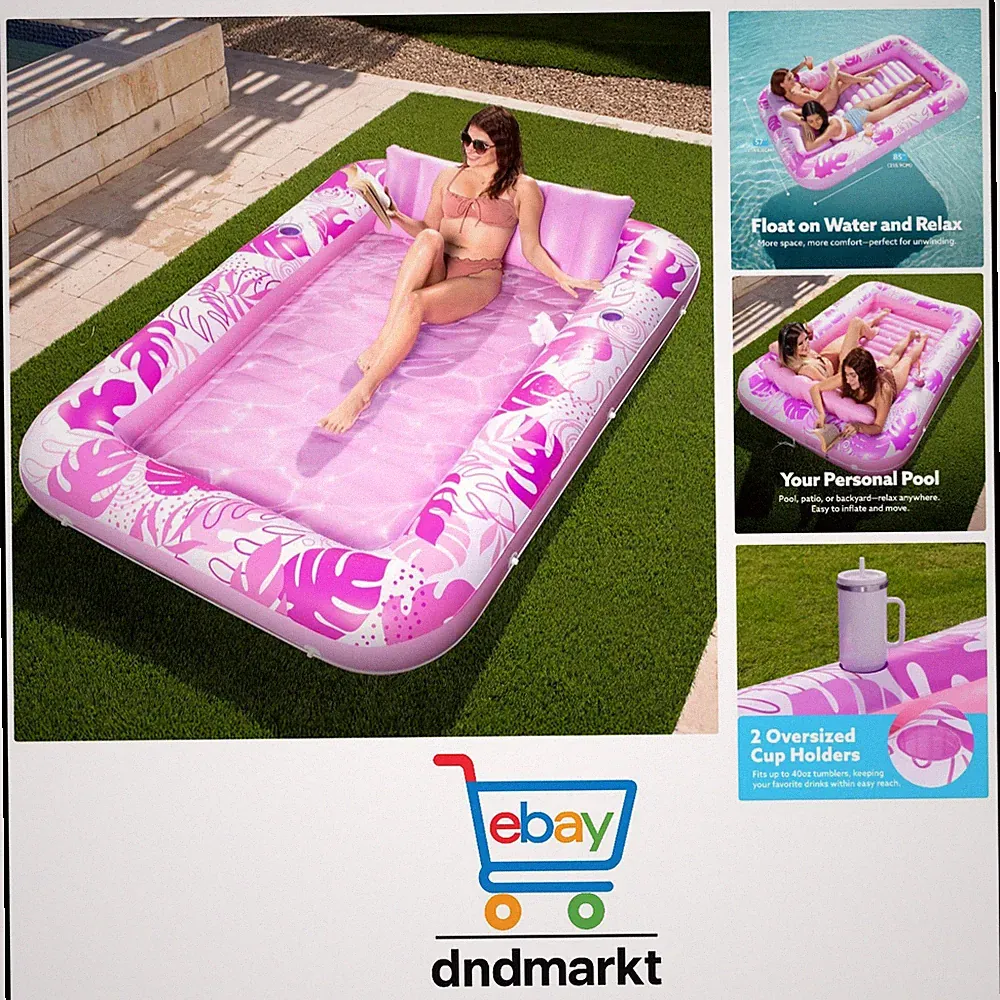 Aufblasbarer Sonnenpool XXL Wasserliege Wasserpool Wasserparty
