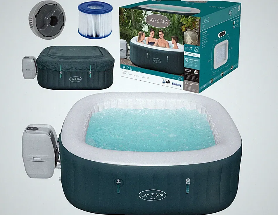 BESTWAY 60015 LAY-Z-SPA 4-6 PERSONEN HYDROMASSAGE IBIZA WHIRLPOOL