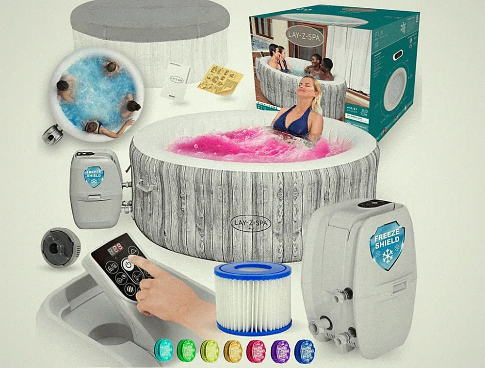 Bestway 60085 Lay-Z Spa FIJI AirJet 4-Personen Garten Whirlpool 180x66cm