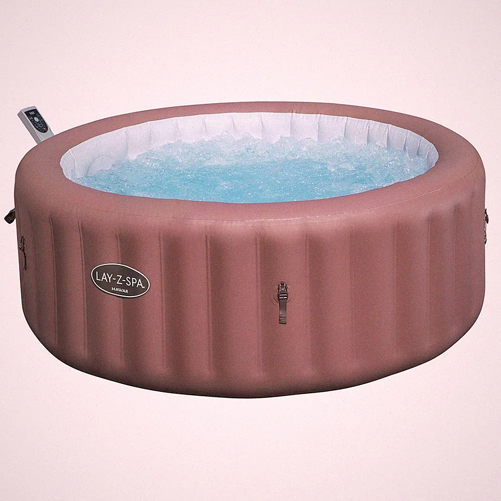 Bestway LAY-Z-SPA Whirlpool Hawai AirJet App Energiespar Ø196 cm Terrakotta