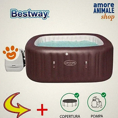 Bestway SPA Lay Z Airjet Maldives 7- Personen 201x201x80 cm Idromassage 6001U