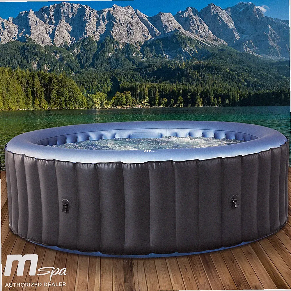 BRAST Whirlpool MSpa BERGEN XXL 8 Personen aufblasbar Massage Ø224x70cm 2.Wahl
