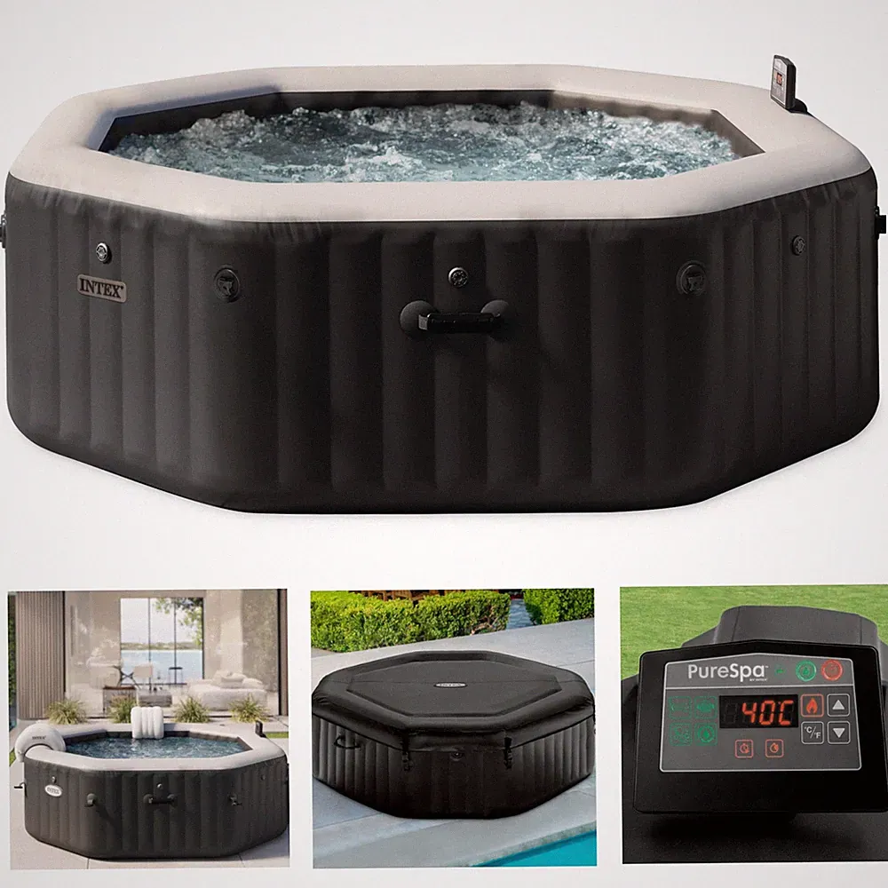 Intex 28462 Whirlpool Pure SPA Bubble Jet Massage aufblasbar 6 Personen