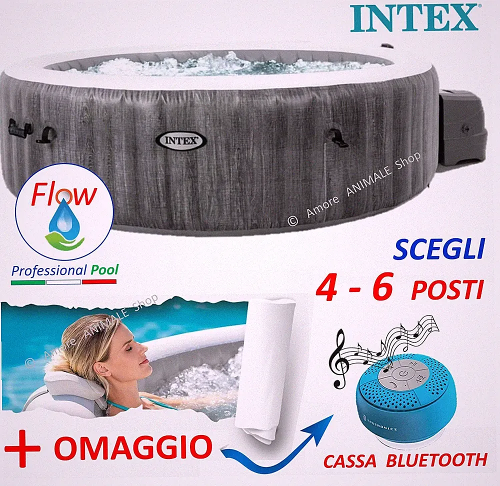 Intex Pure SPA GREYWOOD DELUXE → 4/6 Plätze Schwimmbad Whirlpool 28440 - 28442