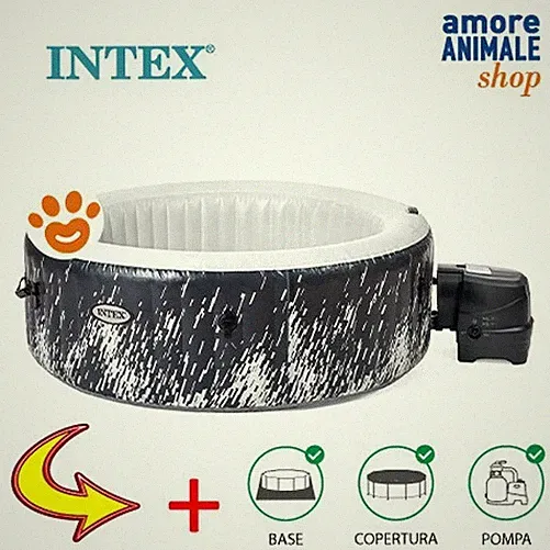 Intex SPA Glow Deluxe 4 Personen (196x71cm) Whirlpool Pool Art. 28494