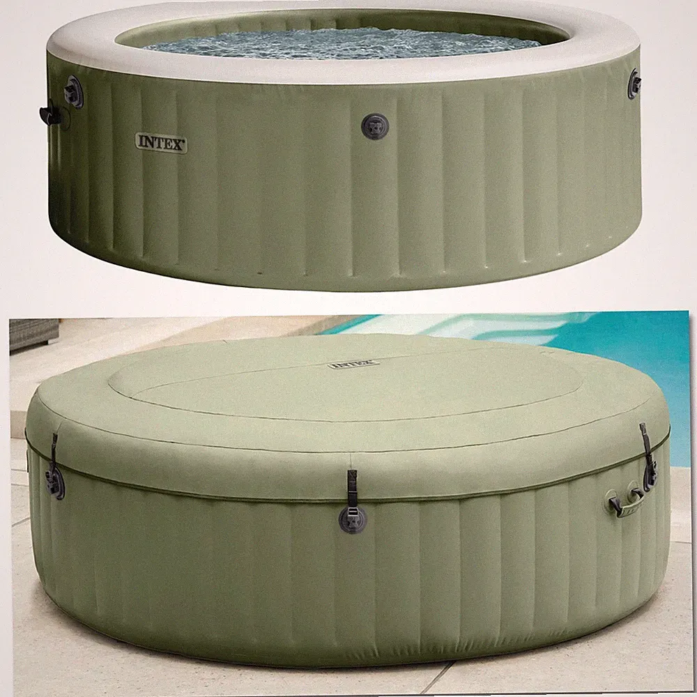 INTEX Whirlpool Pure SPA 196x71 Bubble Massage für 4 Personen Kalkschutz