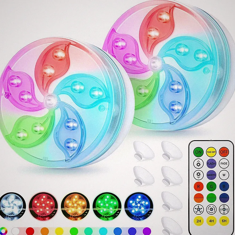 LED RGB Poolbeleuchtung Unterwasser Licht mit Fernbedienung Beleuchtung Lampe