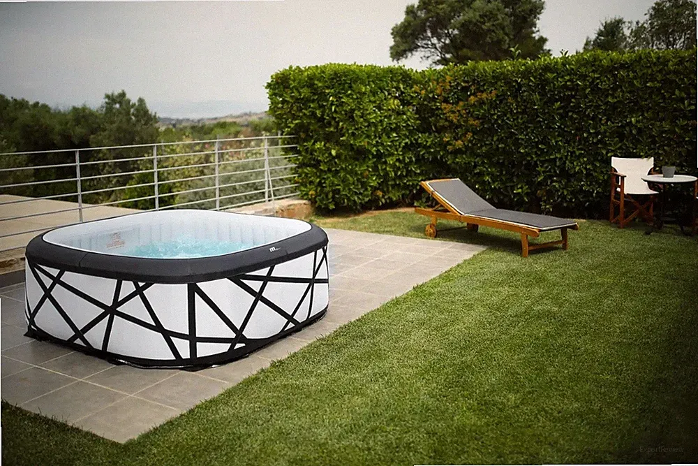 MSpa Whirlpool Soho 185x185x68cm Schwimmbad Pool Outdoor Massage Aufblasbar