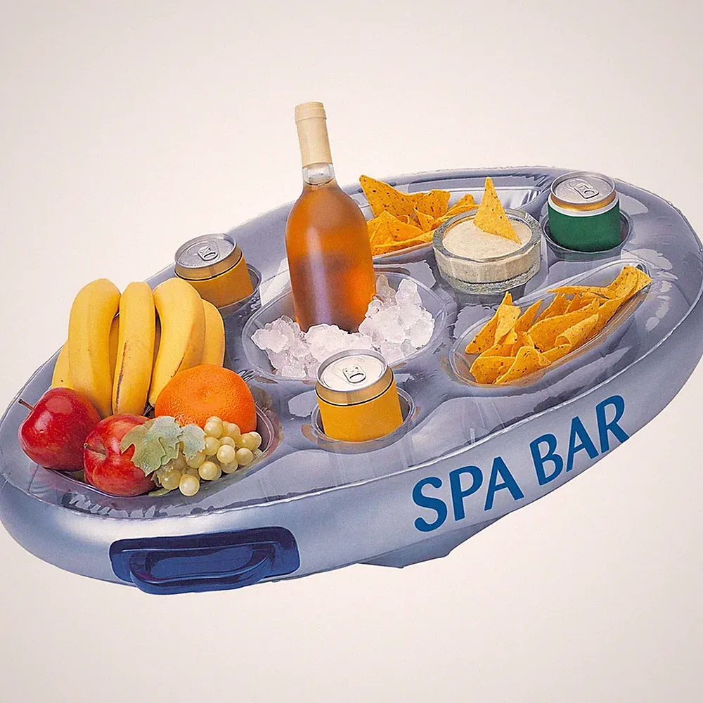 Planet Spa aufblasbarer, schwimmender Getränkehalter für Pool und Whirlpool