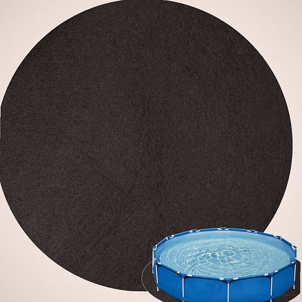 Pool Unterlage, Poolmatten, Bodenschutzmatte, rutschfest, 4m rund, Filzmatte,...