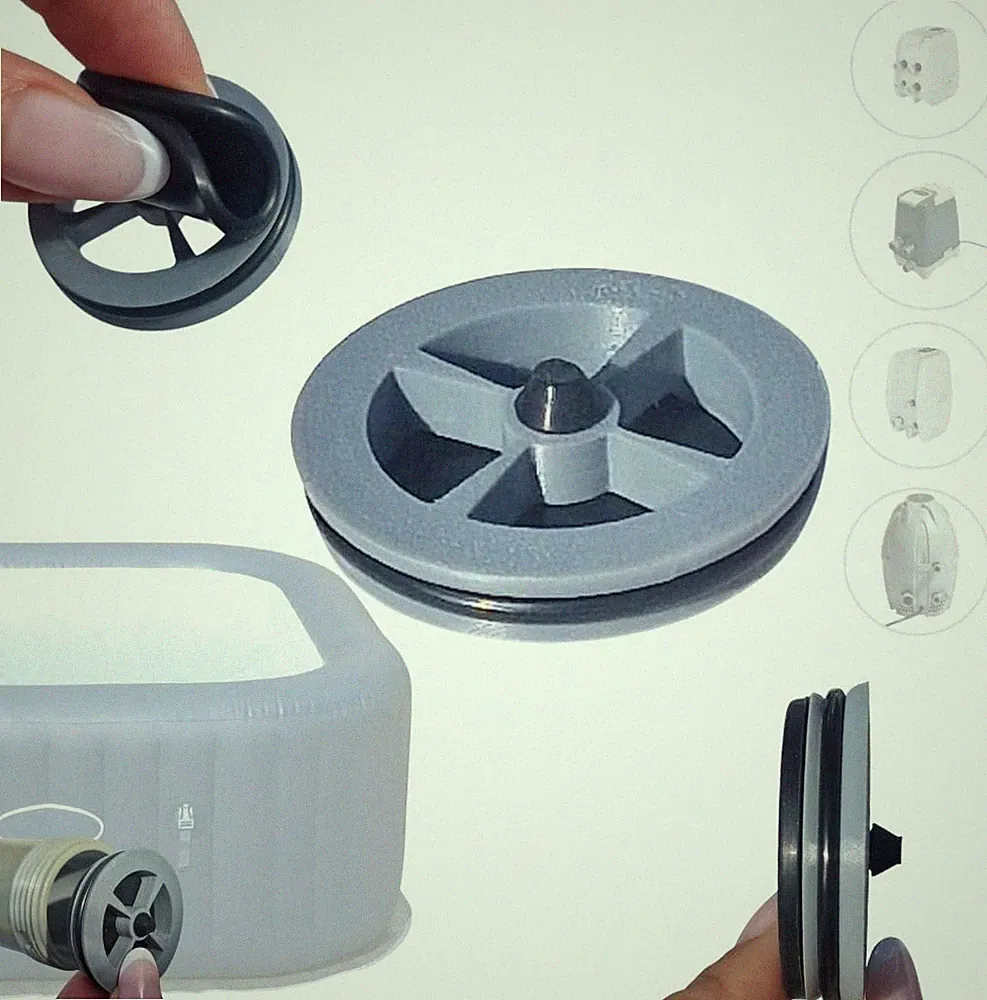 Rückschlagventil Kompatibel mit Lay-Z-Spa, Bestway, Coleman... 5 Minuten Reparatur