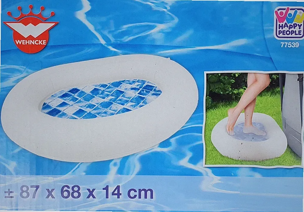 WEHNCKE Happy People aufblasbares Fußbecken 87x68x14 cm Camping Garten