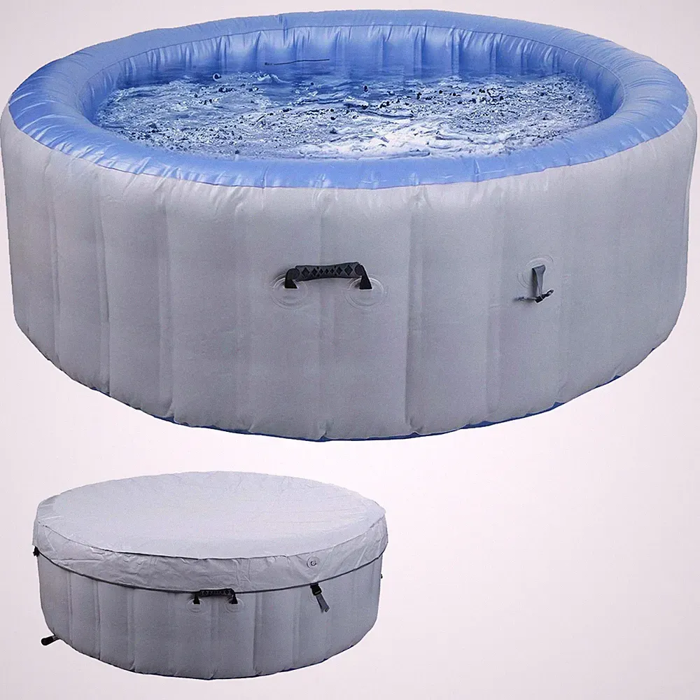 Whirlpool HWC-N97, Ersatz-Pool, Outdoor aufblasbar PVC, rund Ø198cm, grau-blau