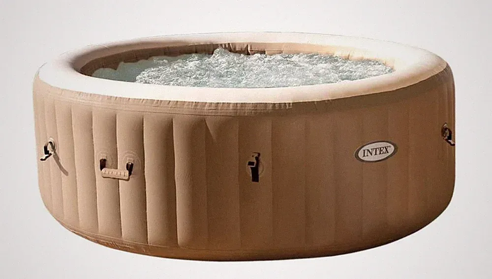 Whirlpool Intex Pure SPA Bubble Massage für 4 Personen Pool mit Kalkschutzsystem