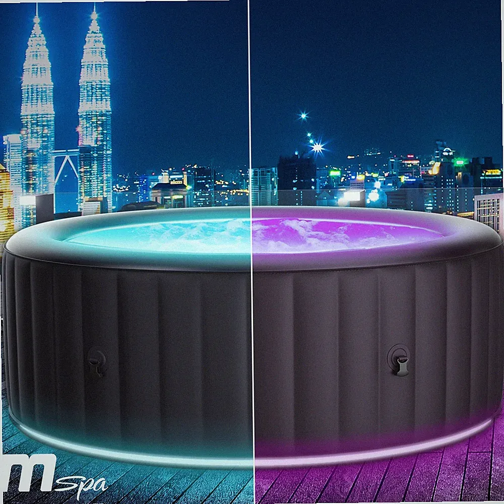 Whirlpool MSpa AURORA 6 Personen - LED Beleuchtung aufblasbar Ø204x70cm 2.Wahl