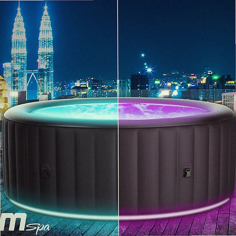 Whirlpool MSpa AURORA 6 Personen - LED Beleuchtung aufblasbar Ø204x70cm 2.Wahl