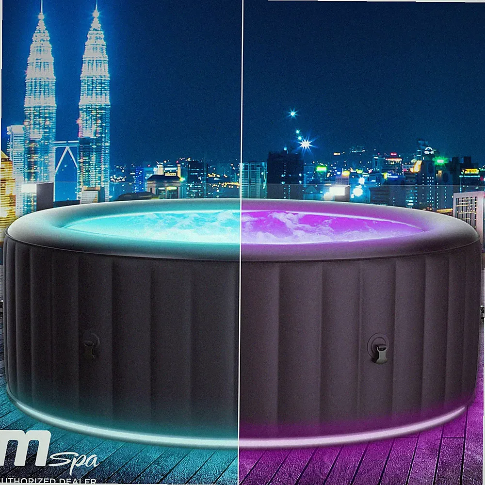 Whirlpool MSpa AURORA 6 Personen Ø204x70cm - LED Beleuchtung aufblasbar 2. Wahl