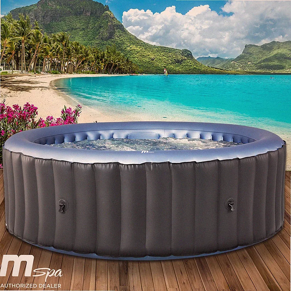 Whirlpool MSpa BERGEN 4 Personen aufblasbar Pool Wellness Massage Spa Ø180x70cm