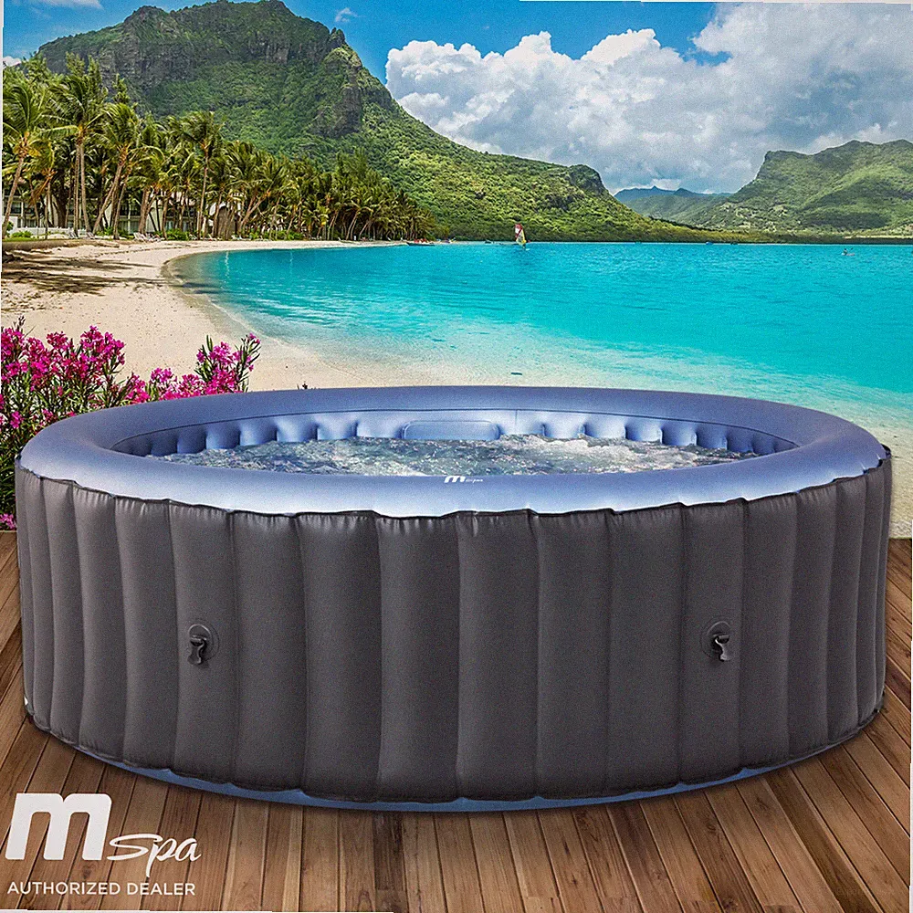 Whirlpool MSpa BERGEN 4 Personen Ø180x70cm aufblasbar Pool Wellness Spa 2.Wahl