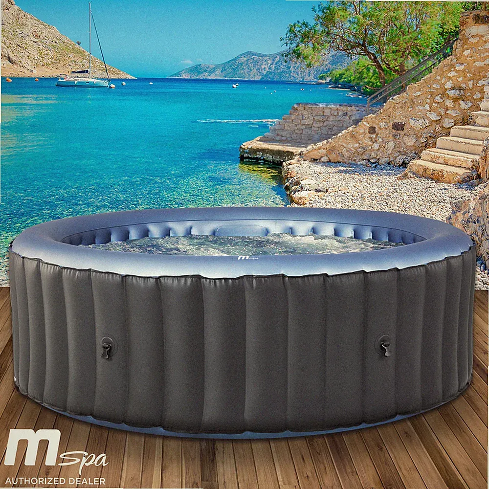Whirlpool MSpa BERGEN 6 Personen Ø204x70cm aufblasbar Pool Wellness Spa 2.Wahl