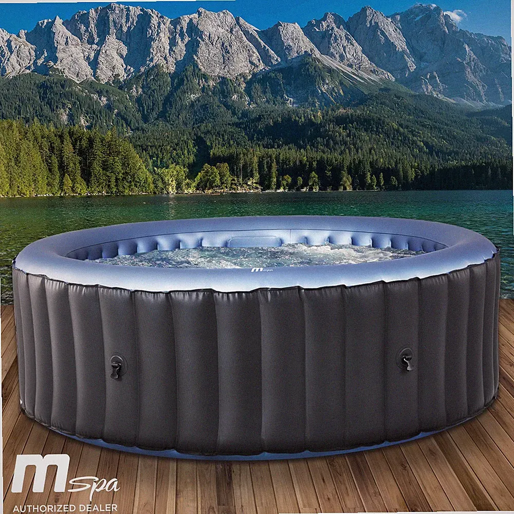 Whirlpool MSpa BERGEN XXL 8 Personen aufblasbar Pool Wellness Massage Ø224x70cm